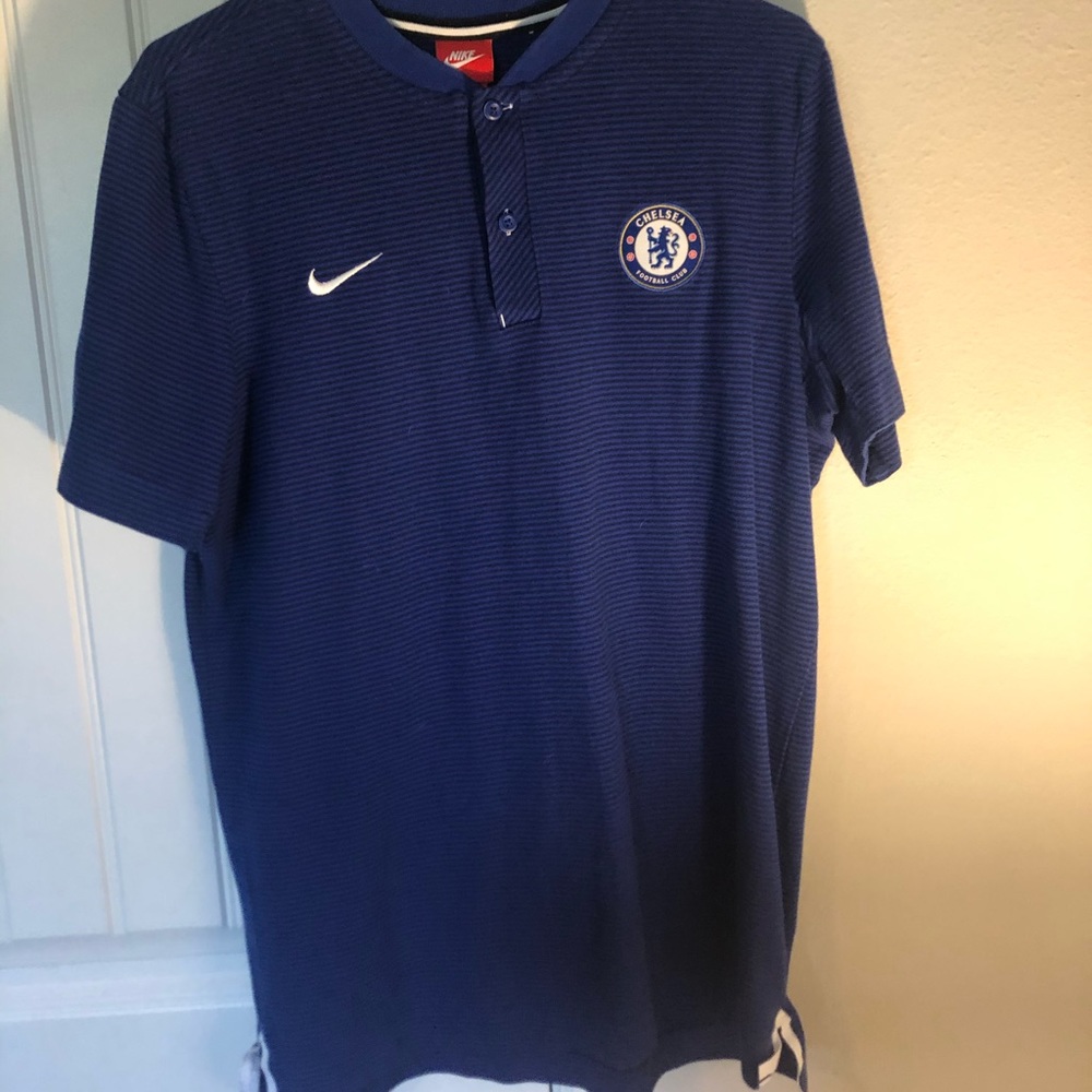 Nike Chelsea FC collarless polo shirt
